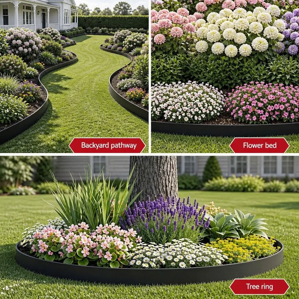 Garden Edging for Lawn and Pathway Definition