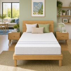 King Single Mattress 20cm Gel Memory Foam Reversible Dual-Sided Medium Soft Firm
