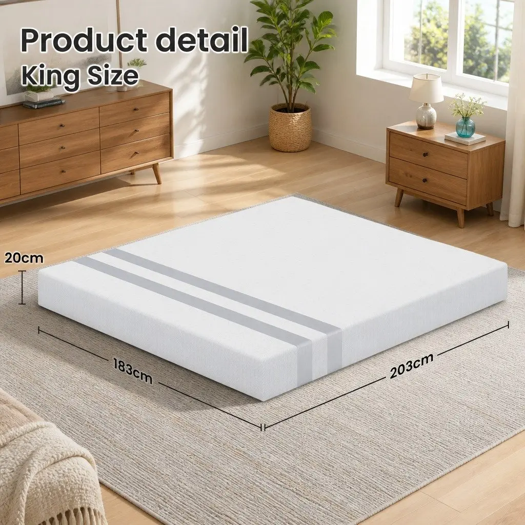 King Size Memory Foam Mattress 20cm for Home Use