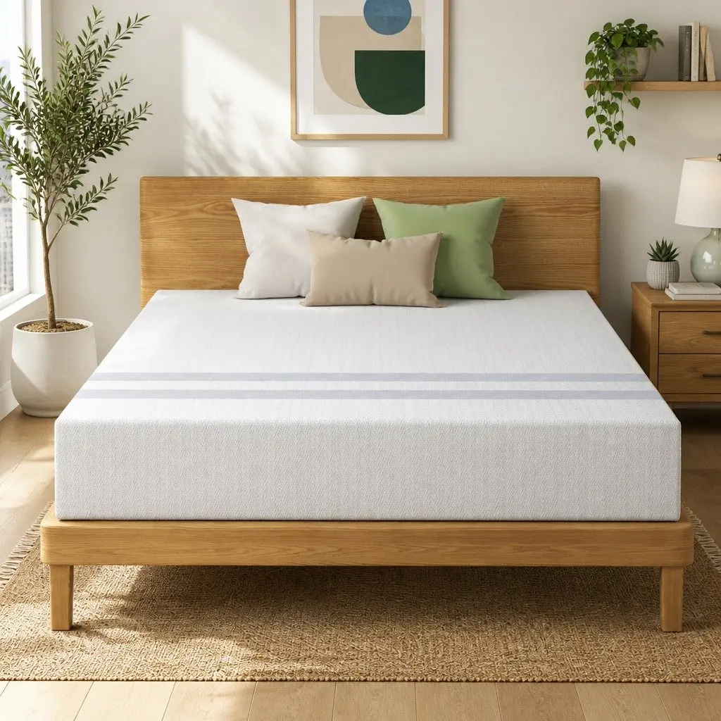 Queen Memory Foam Mattress 25cm Reversible Gel-Infused Medium Firmness