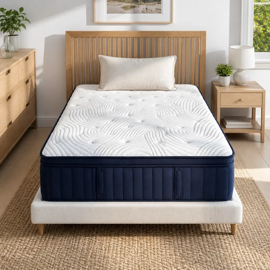 Single Mattress Hybrid Pocket Spring 34cm Medium Soft Gel Memory Foam Cooling