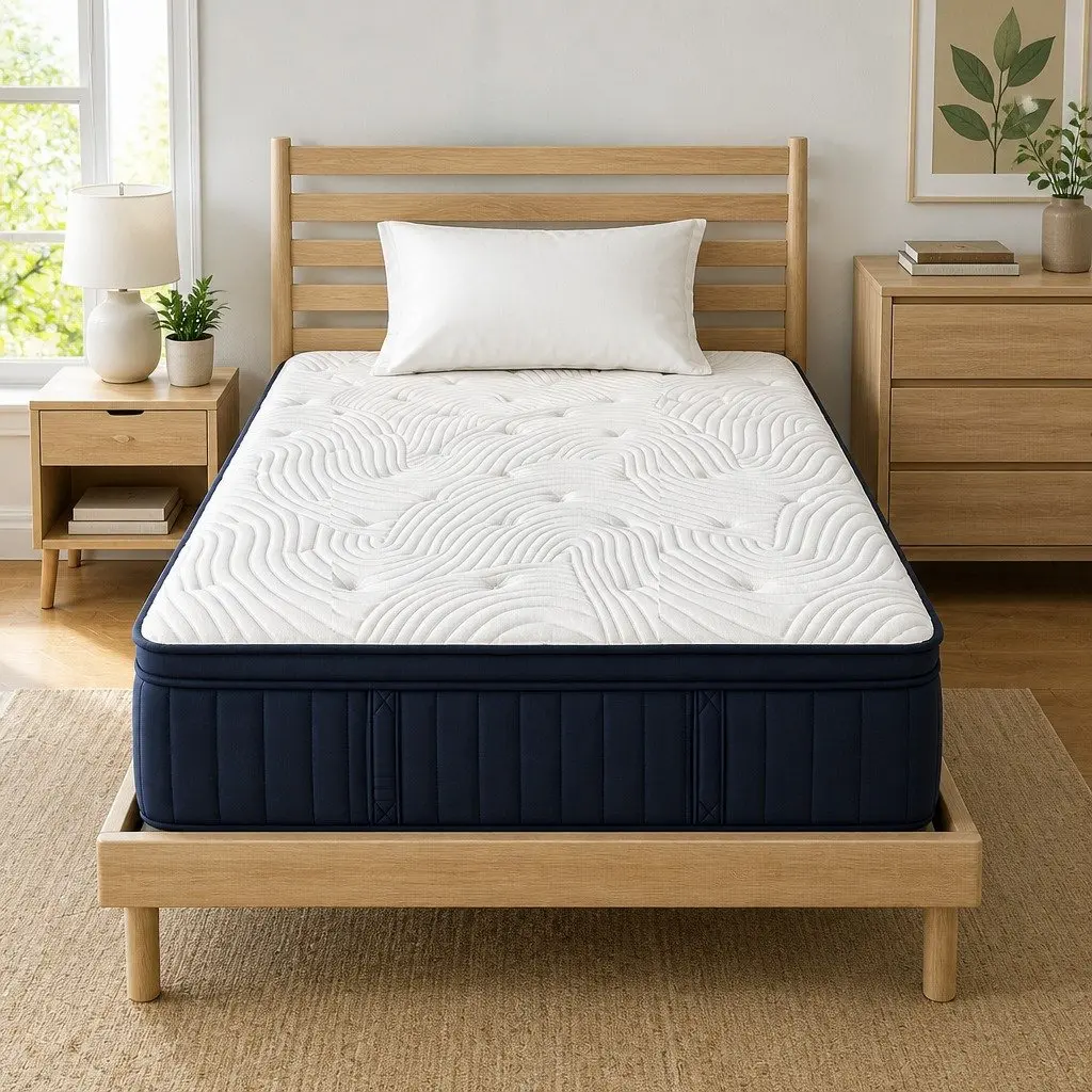 Single Mattress Hybrid Pocket Spring 34cm Medium Soft Gel Memory Foam Cooling