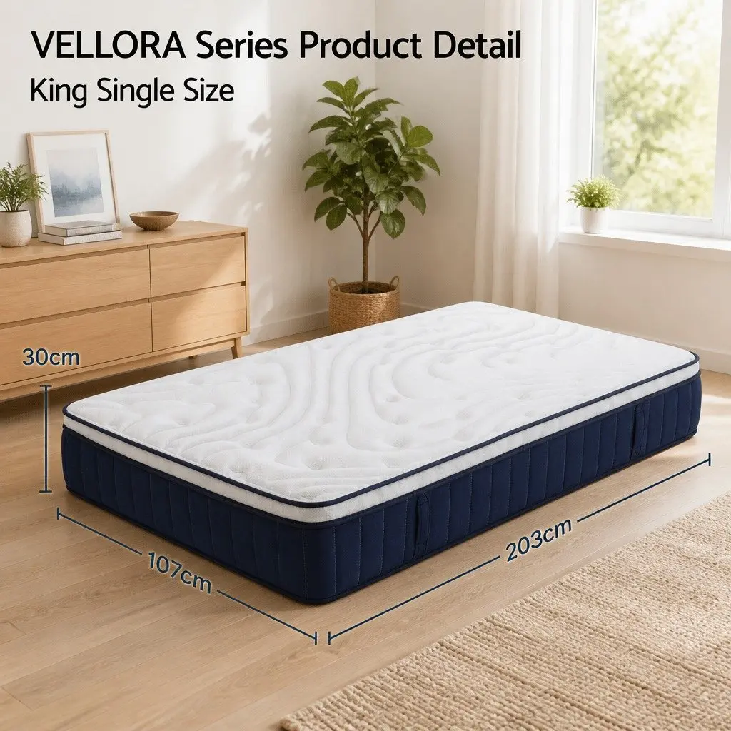 30cm Medium Firm Pocket Spring Mattress