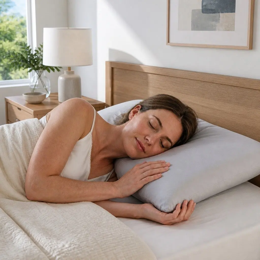 Memory Foam Cooling Pillow Queen Size Solid Core Anti-Clumping Bed Pillow Hot