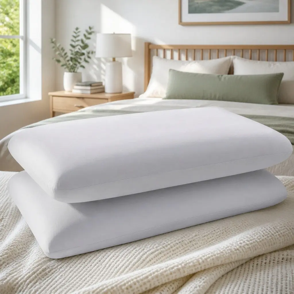 Memory Foam Cooling Pillow Queen Size Solid Core Anti-Clumping Bed Pillow Hot