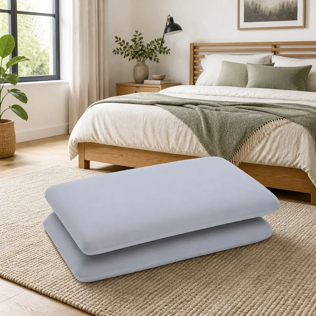 Memory Foam Cooling Pillow Queen Size Solid Core Anti-Clumping Bed Pillow Hot