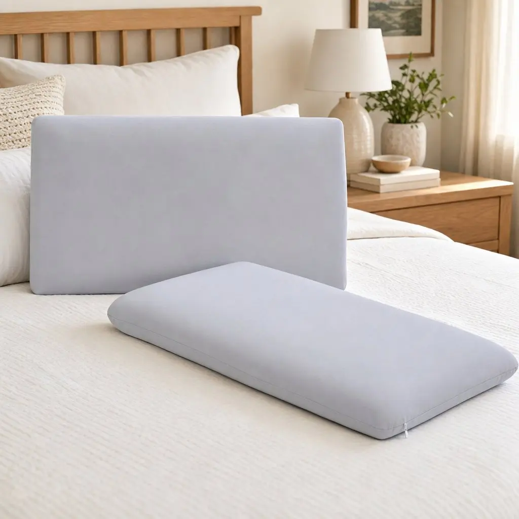 Memory Foam Pillows Queen Size Set of 2 Cooling Bed Pillows for Hot Sleepers