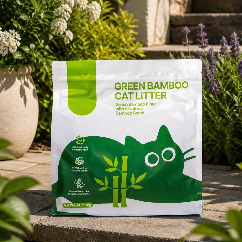 Bamboo Cat Litter Clumping Dust Free 7.5kg Beige