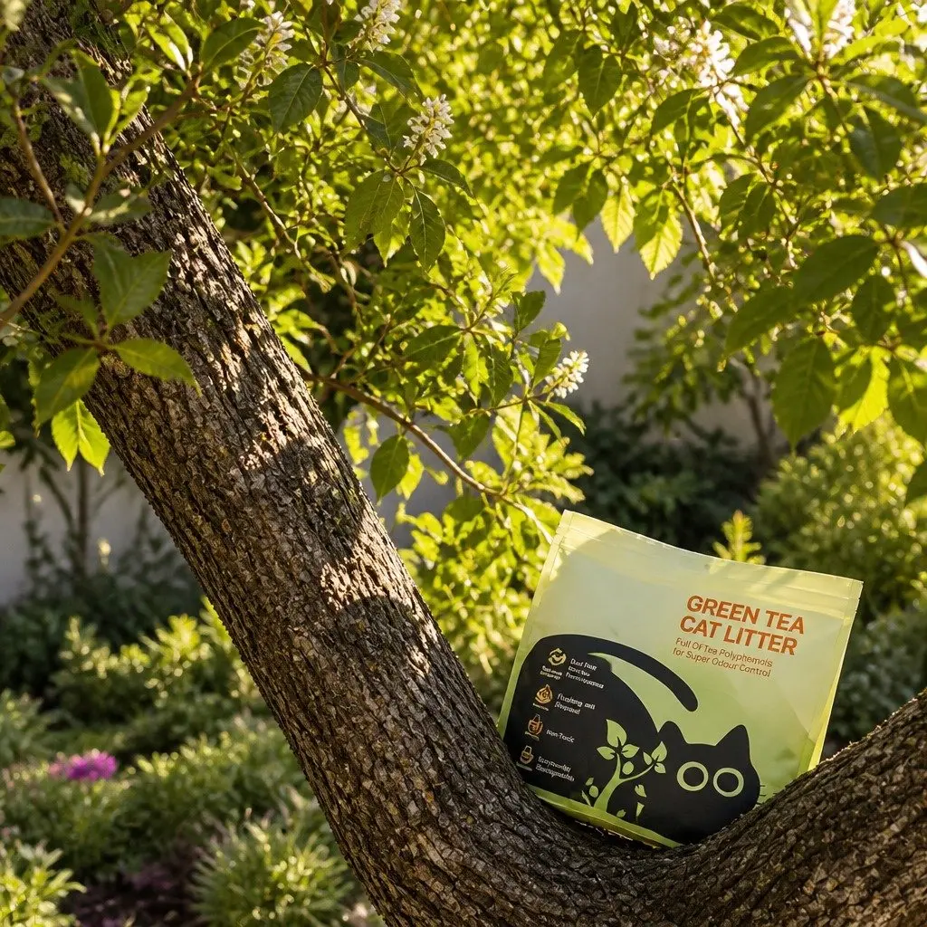 Cat Litter Clumping Natural Plant-Based 7.5kg Green Tea 3 Pack Dust Free Flushable