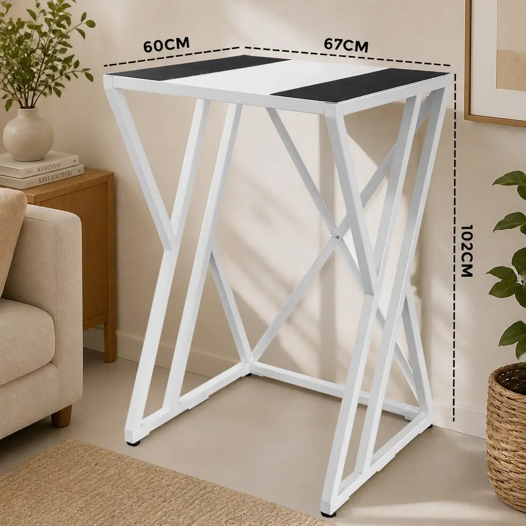 Dryer Stand Stacking Kit Heavy Duty Steel White 102cm Height 67cm Width 60cm Depth