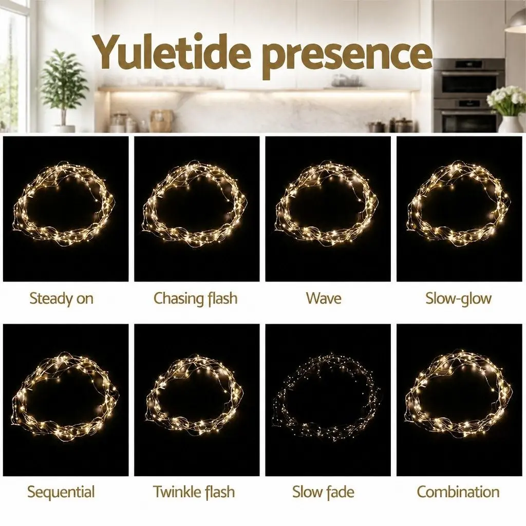 3X3M Curtain String Lights 300 LED Warm White Indoor Outdoor Christmas