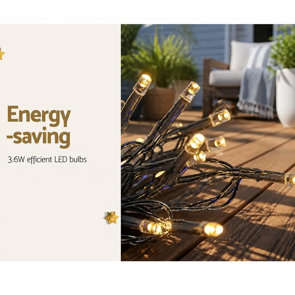 Curtain Light Warm White LED 600 Bulbs 6M x 3M Indoor Outdoor Decorations