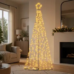 Practical 12FT Solar LED Christmas Tree for Any Setting