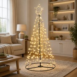 Practical 7FT Solar LED Christmas Tree for Any Space