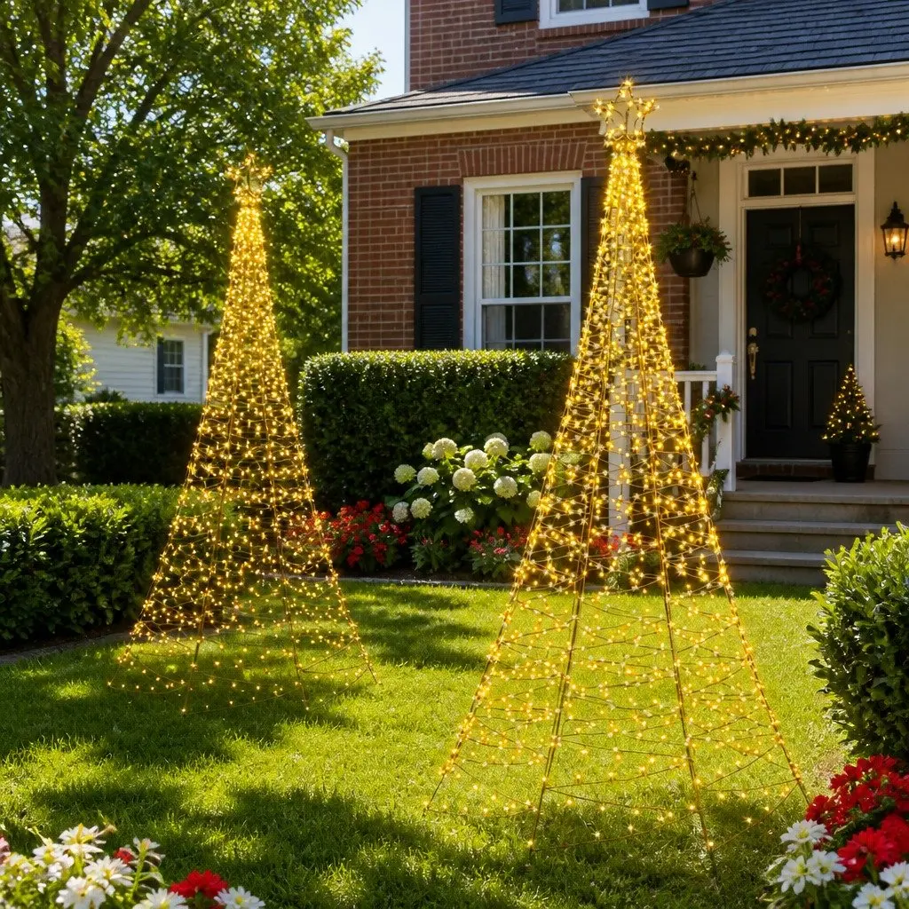 2.1m Solar Christmas Tree for Indoor and Outdoor Use