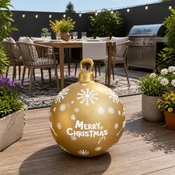 Practical 60cm Christmas Inflatable Bauble for Your Home