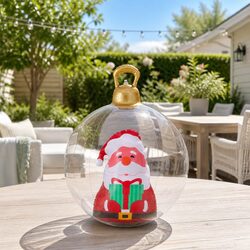 60cm Inflatable Bauble for Practical Holiday Decoration