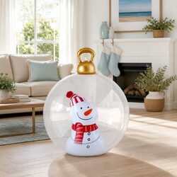 Versatile 60cm Inflatable Bauble for Holiday Displays