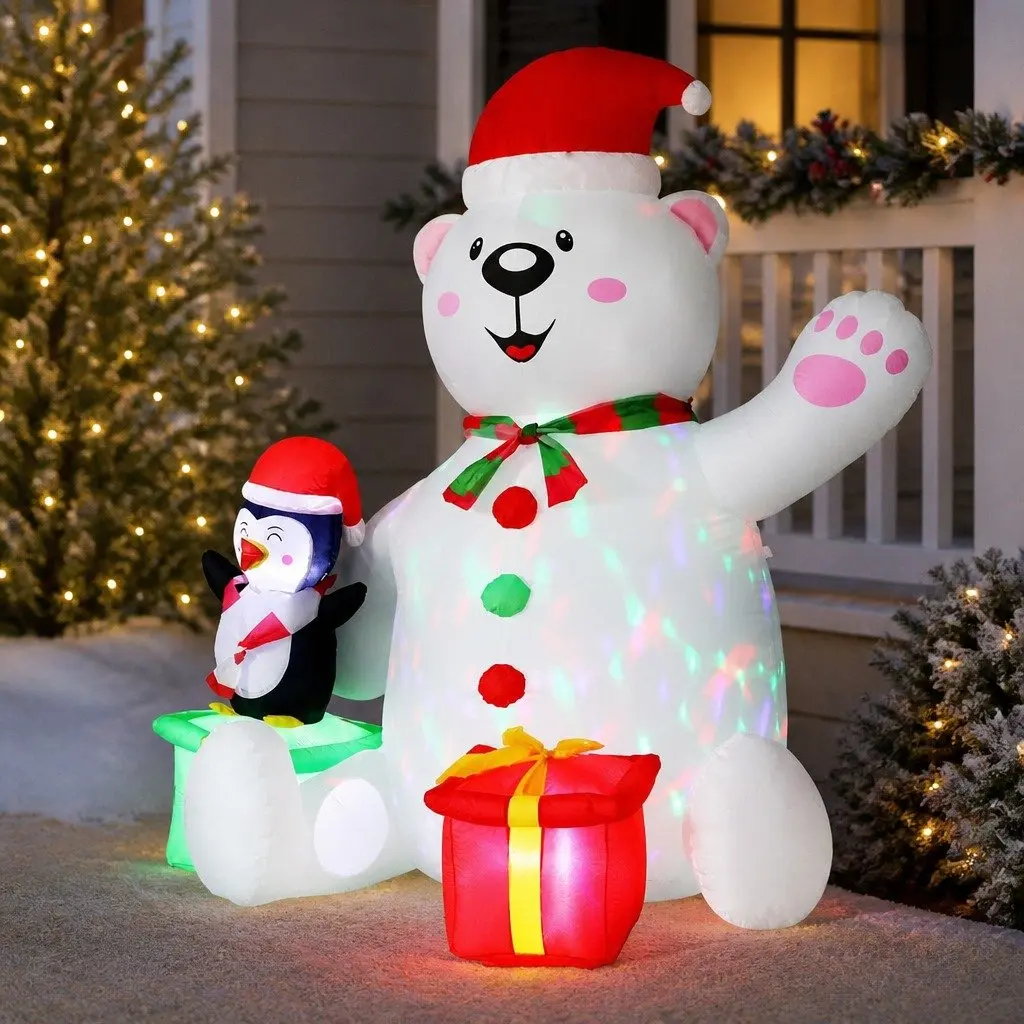 1.8M Inflatable Christmas Bear Decoration