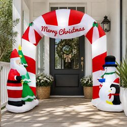 Practical Christmas Decor: Inflatable Archway Santa 3M