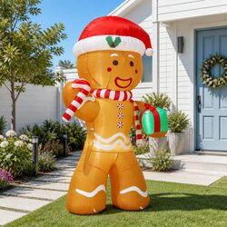 Practical 2.4M Christmas Inflatable Gingerbread Decoration