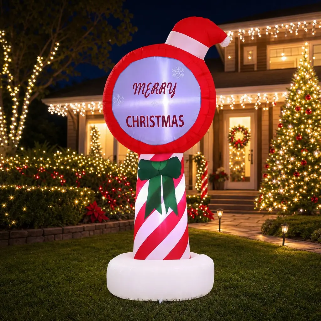 Christmas Inflatable Pole for Holiday Displays