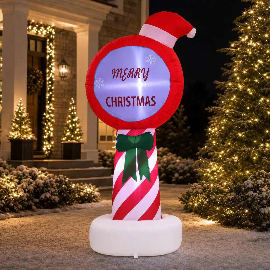Christmas Inflatable Pole for Holiday Displays