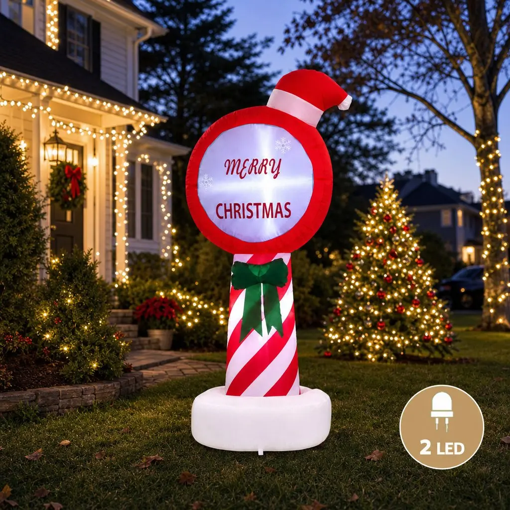 Christmas Inflatable Pole for Holiday Displays