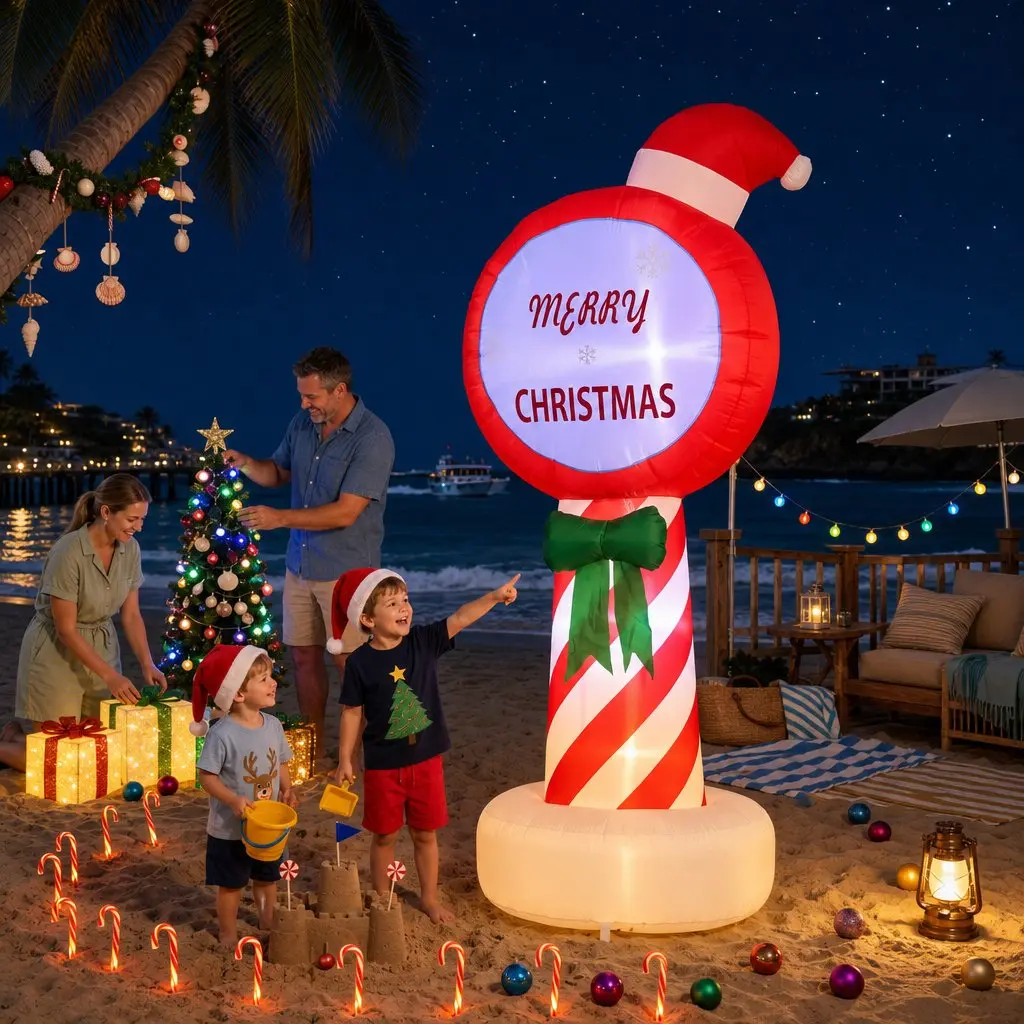 Christmas Inflatable Pole for Holiday Displays