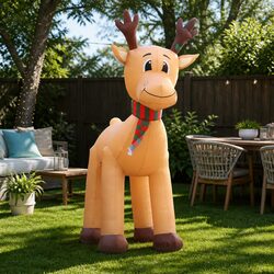 Practical 5M Christmas Inflatable Reindeer Decoration