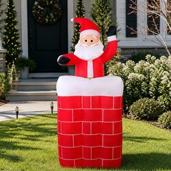 Practical Christmas Inflatable Santa for Holiday Celebrations