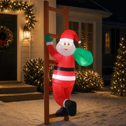 Practical 2.45M Inflatable Santa Climbing Ladder for Celebrations