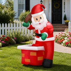 Practical Inflatable Santa for Holiday Decor