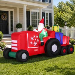 Practical Inflatable Santa Truck for Your Holiday Setup