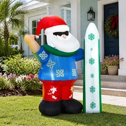 Practical 1.6M Christmas Inflatable Santa for Any Space