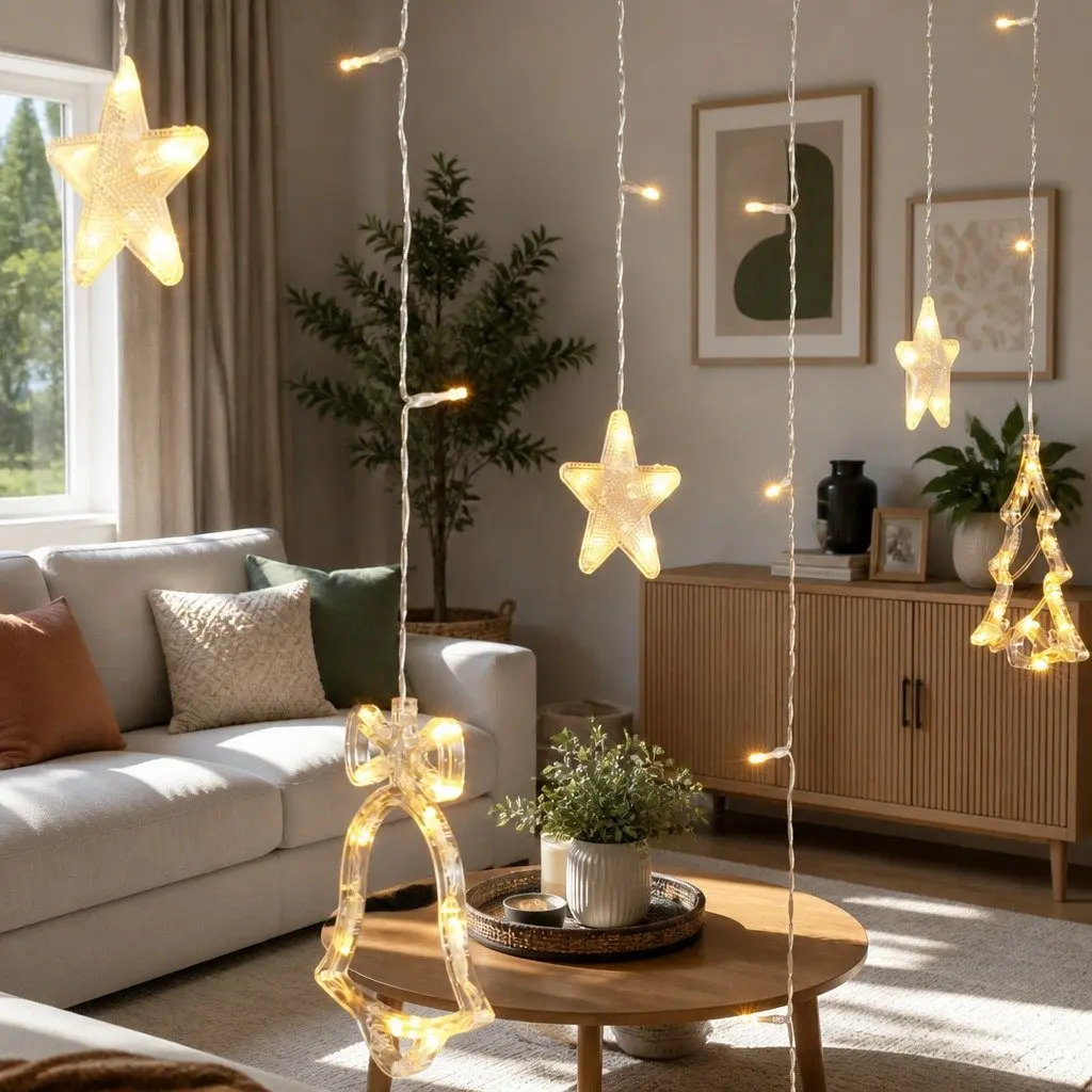 138 LED Icicle Lights for Home Decorations