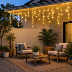 Practical Use Cases for 12.5M Solar Icicle String Lights