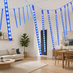 Use Cases for 288 LED Blue Icicle Lights: Holiday Decor