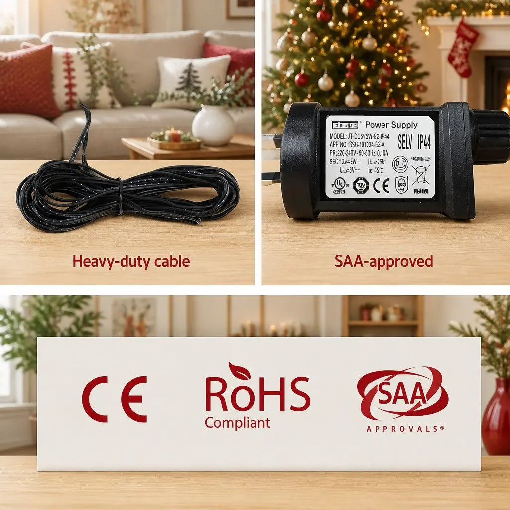 Multicoloured Laser Projector for Christmas Outdoor Use 12 Festive Designs Waterproof Adjustable Angle
