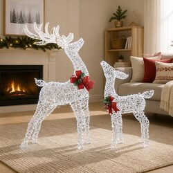 2 PCS 170 LED Reindeer Lights for Festive Use