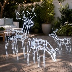 Ideal LED Reindeer Set for Outdoor Celebrations