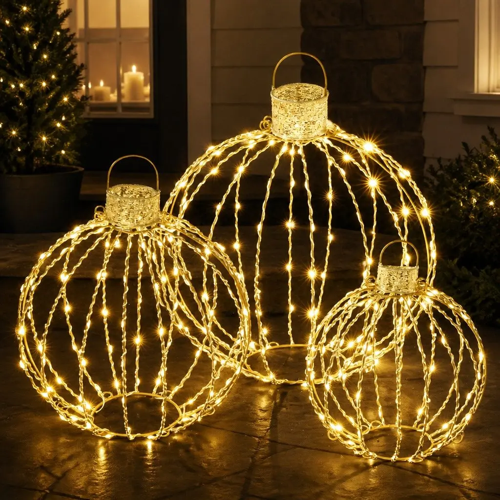 Christmas Lights Set with 320 LEDs for Indoor and Outdoor Use