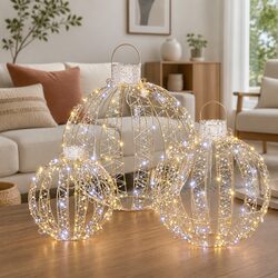 Practical 3 PCS Christmas Lights for Indoor and Outdoor Use