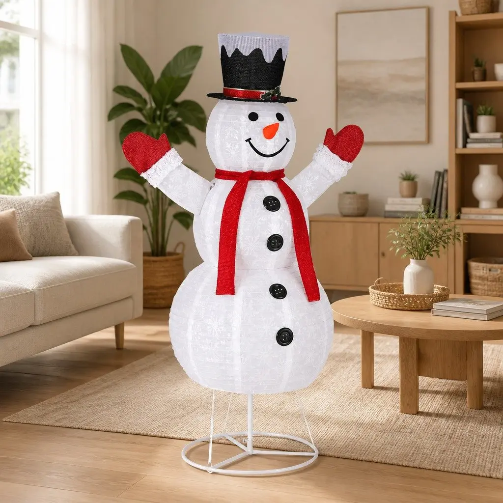 Christmas Light Snowman 1.7M Warm White LED Indoor Outdoor Decoration