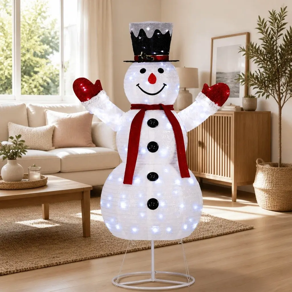 Christmas Light Snowman 1.7M Warm White LED Indoor Outdoor Decoration