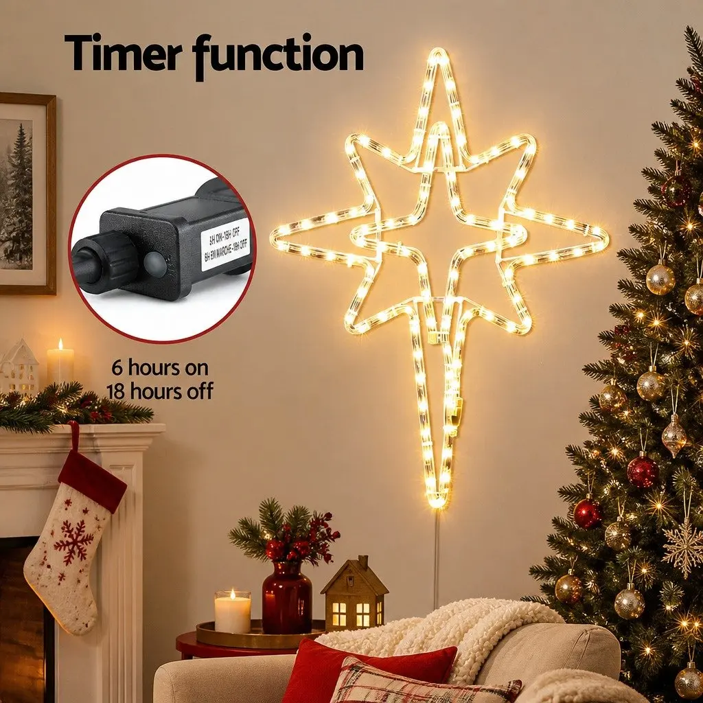Christmas Decoration Bethlehem Star Light 57cm Warm White LED Indoor Outdoor