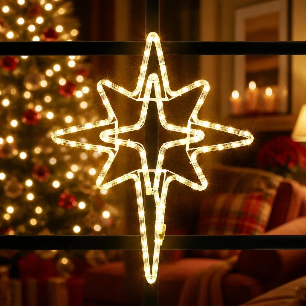 Christmas Decoration Bethlehem Star Light 57cm Warm White LED Indoor Outdoor