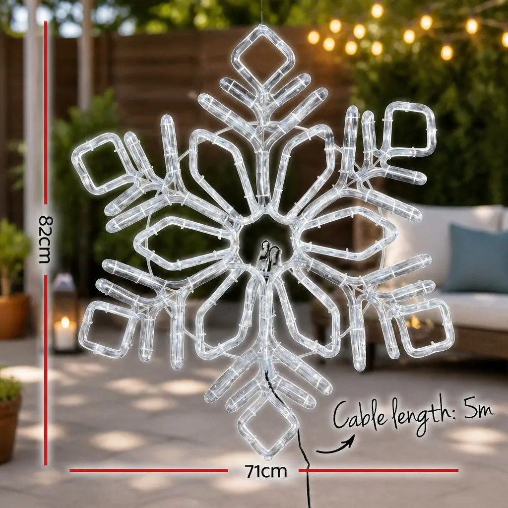 Christmas Lights LED Snow Motif 0.82M Multicoloured Outdoor Indoor