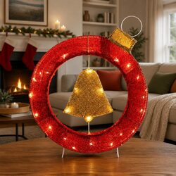 Practical 60cm Christmas Wreath for Festive Decor