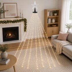 Practical Christmas Waterfall String Lights for Home Use